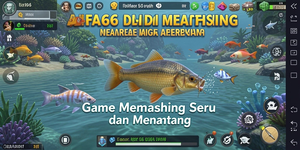 Tampilan gameplay AIFA66 dengan pengalaman memancing yang mendebarkan.