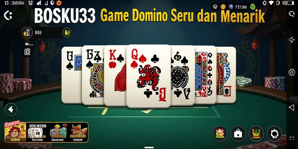 Gameplay seru di BOSKU33 dengan berbagai mode Domino.
