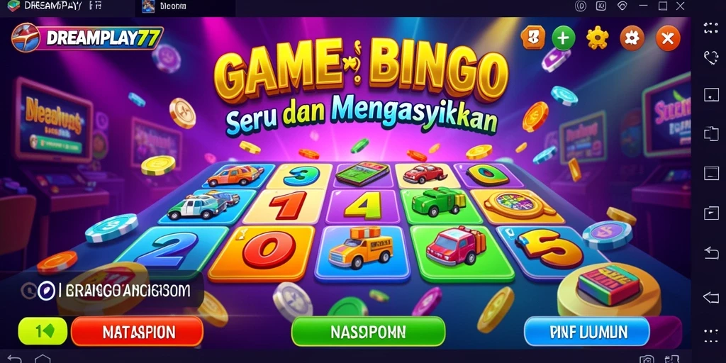 Tampilan seru gameplay Bingo di DREAMPLAY77.