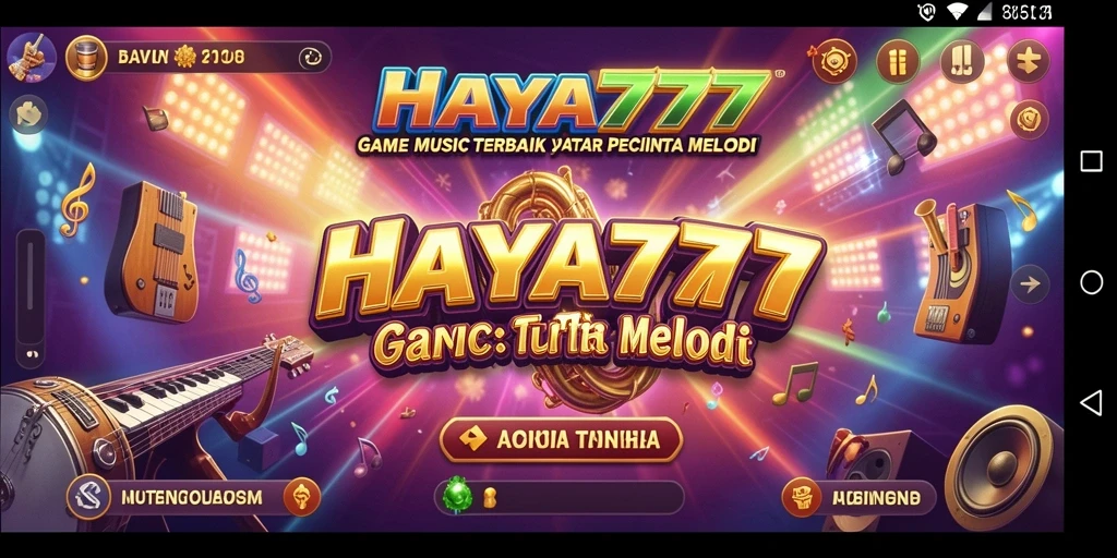 Tampilan gameplay HAYA777 yang seru dengan berbagai lagu menarik.