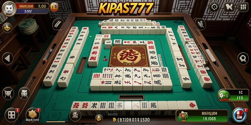 Tampilan gameplay Mahjong yang menantang di KIPAS777.