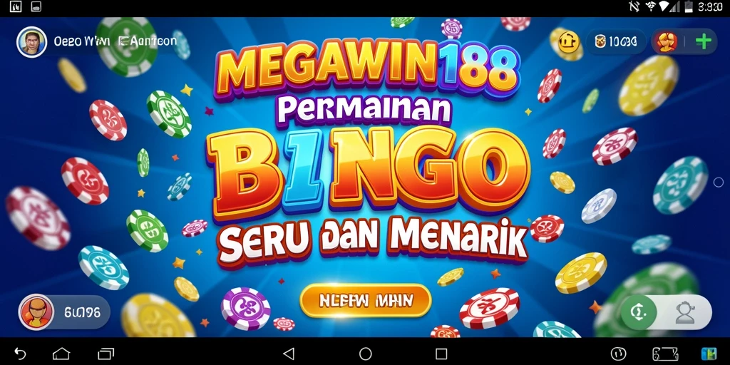 Tampilan grafis menarik dari gameplay Bingo MEGAWIN188.