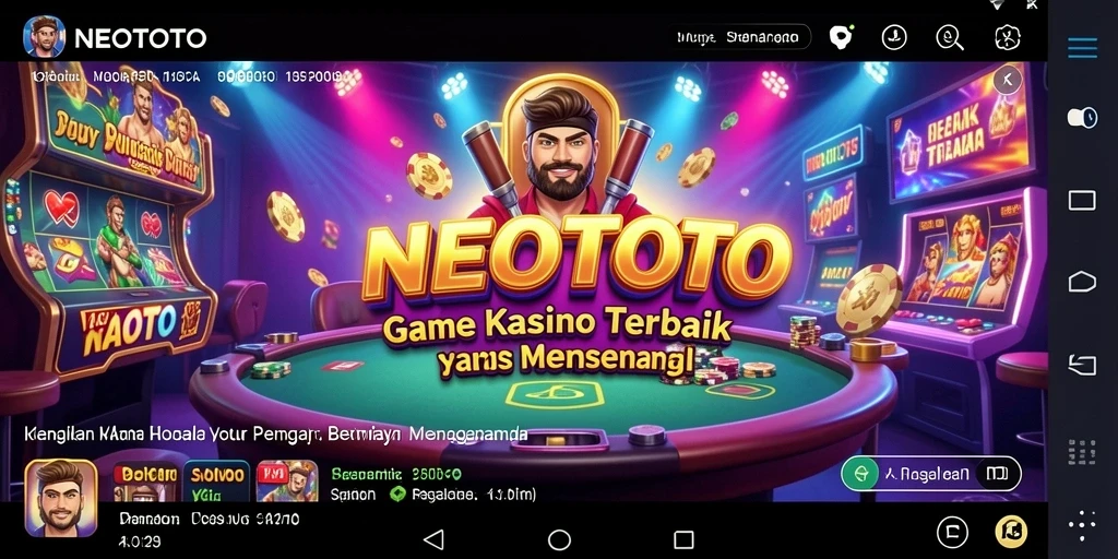 Tampilan gameplay Kasino yang menarik dan mendebarkan di NEOTOTO.