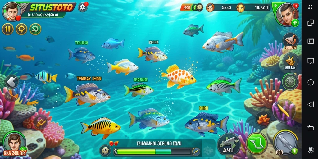 Gameplay Tembak Ikan yang seru dan penuh aksi di SITUSTOTO.