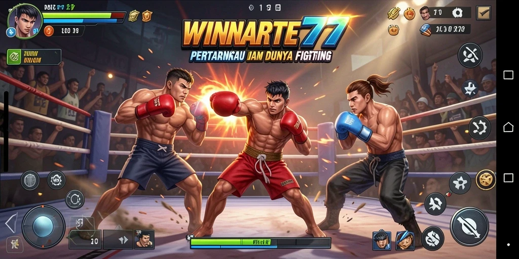 Gameplay seru dengan pertarungan karakter yang dinamis.