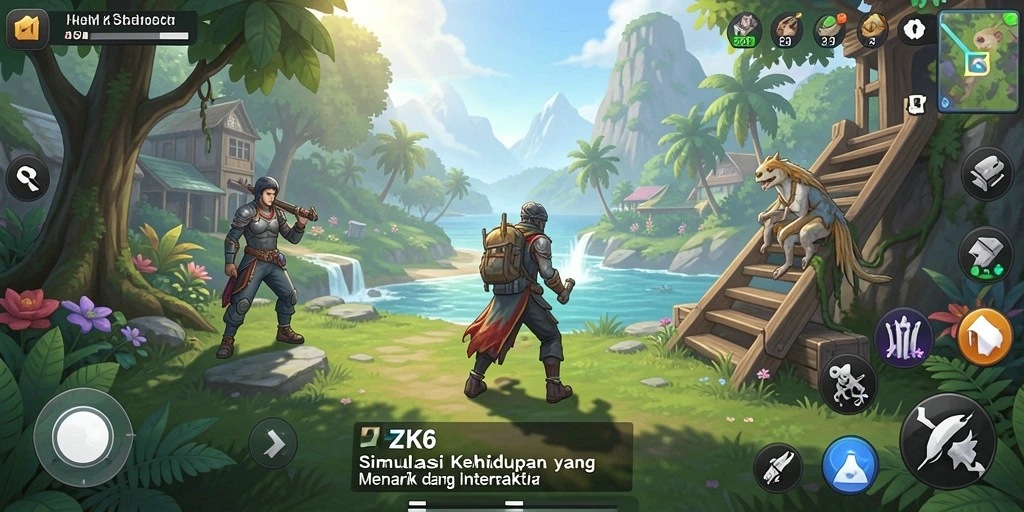 Tampilan gameplay <strong>ZK6</strong> yang interaktif dan menarik.